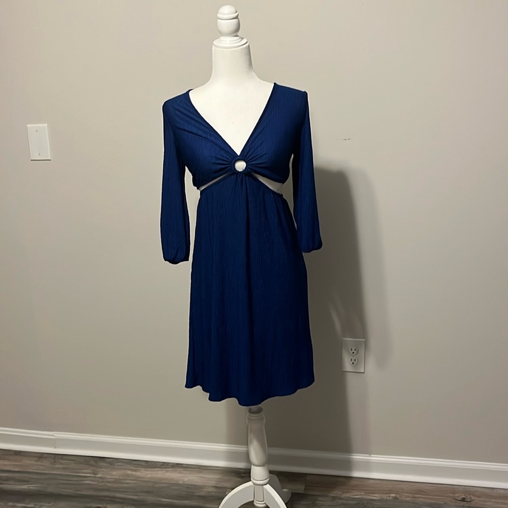 Monteau blue dress